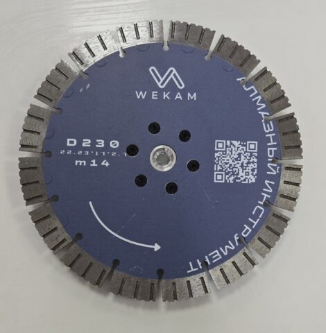 Алмазный диск “Wekam” 3W d230 M14